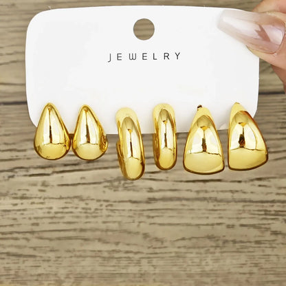 Chunky Gold Hoop Earrings