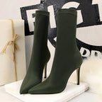 Silk Sock Heels