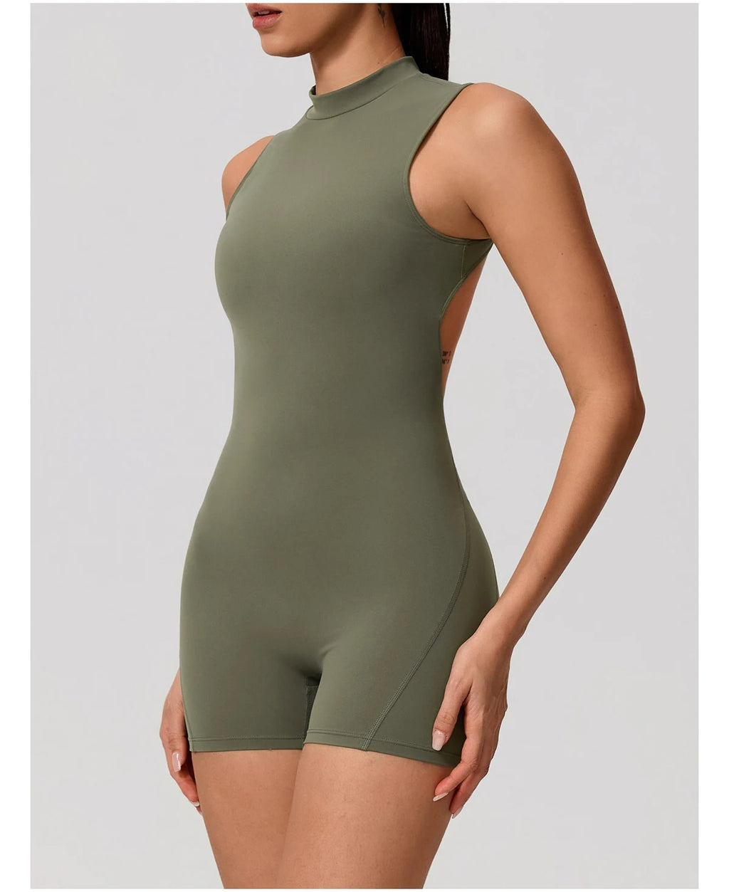 High Waist Scrunch Sports Jumpsuit