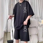 Hip-Hop Striped Sports Set