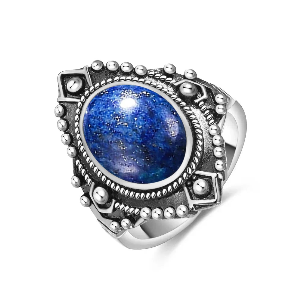 Intgem Labradorite Moonstone Ring