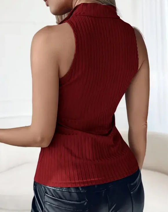 Zip Y2K Top