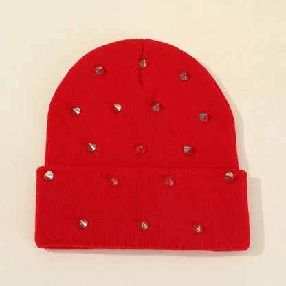 Punk Rivet Gothic Beanie Hat