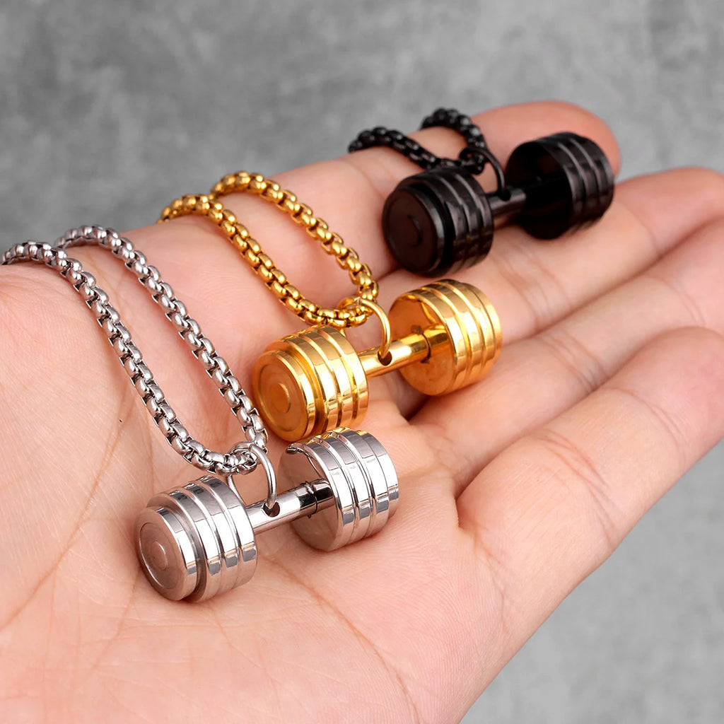 Metal Town Dumbbell Necklace