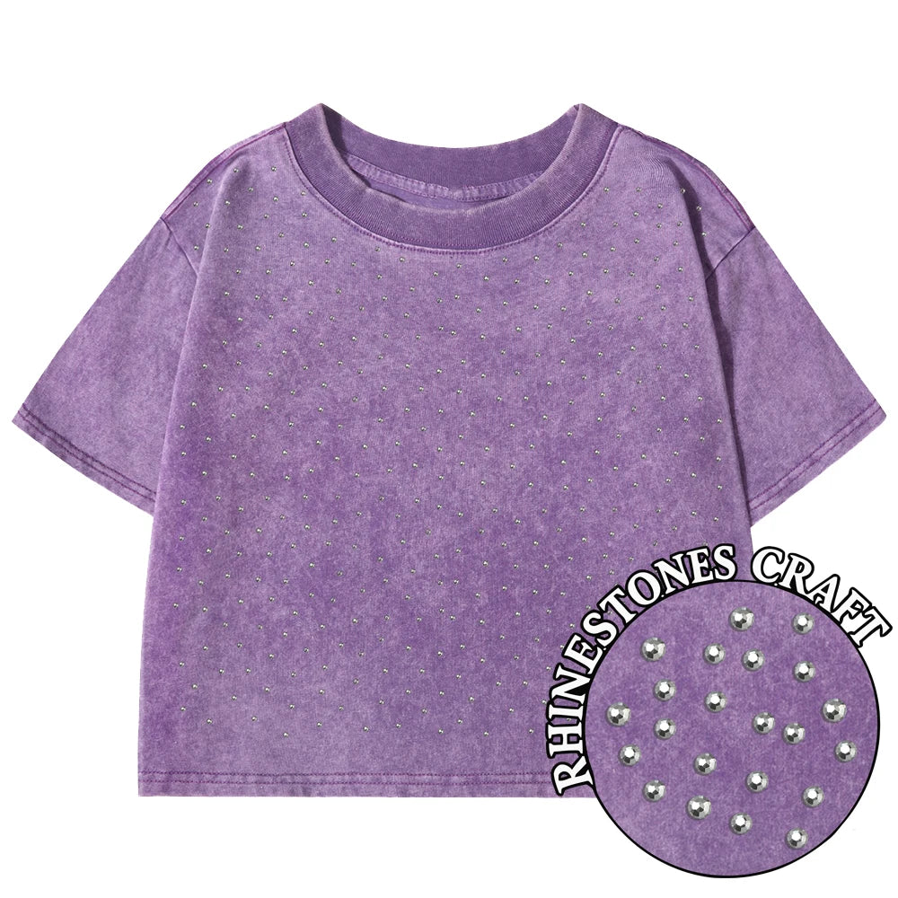 Knit Solid Crew Neck True-To-Size Fit Crop Top