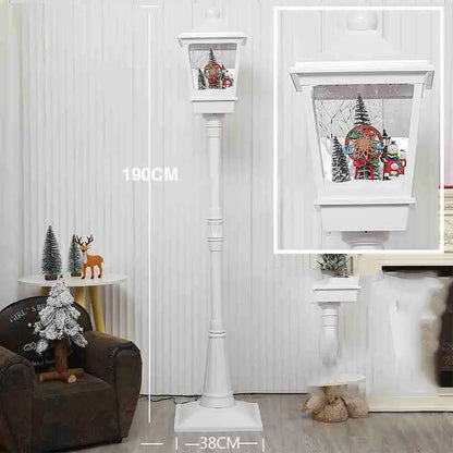 Christmas Music Snow Street Lights