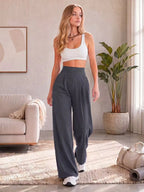 Quick-Dry Wide-Leg Sports Pants