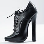 Women Lace-Up Party Pumps