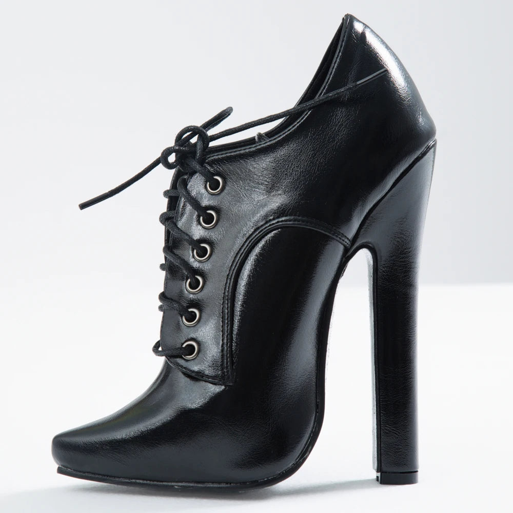 Women Lace-Up Party Pumps