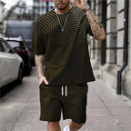 Letters Print Hip-Hop Sports Suit