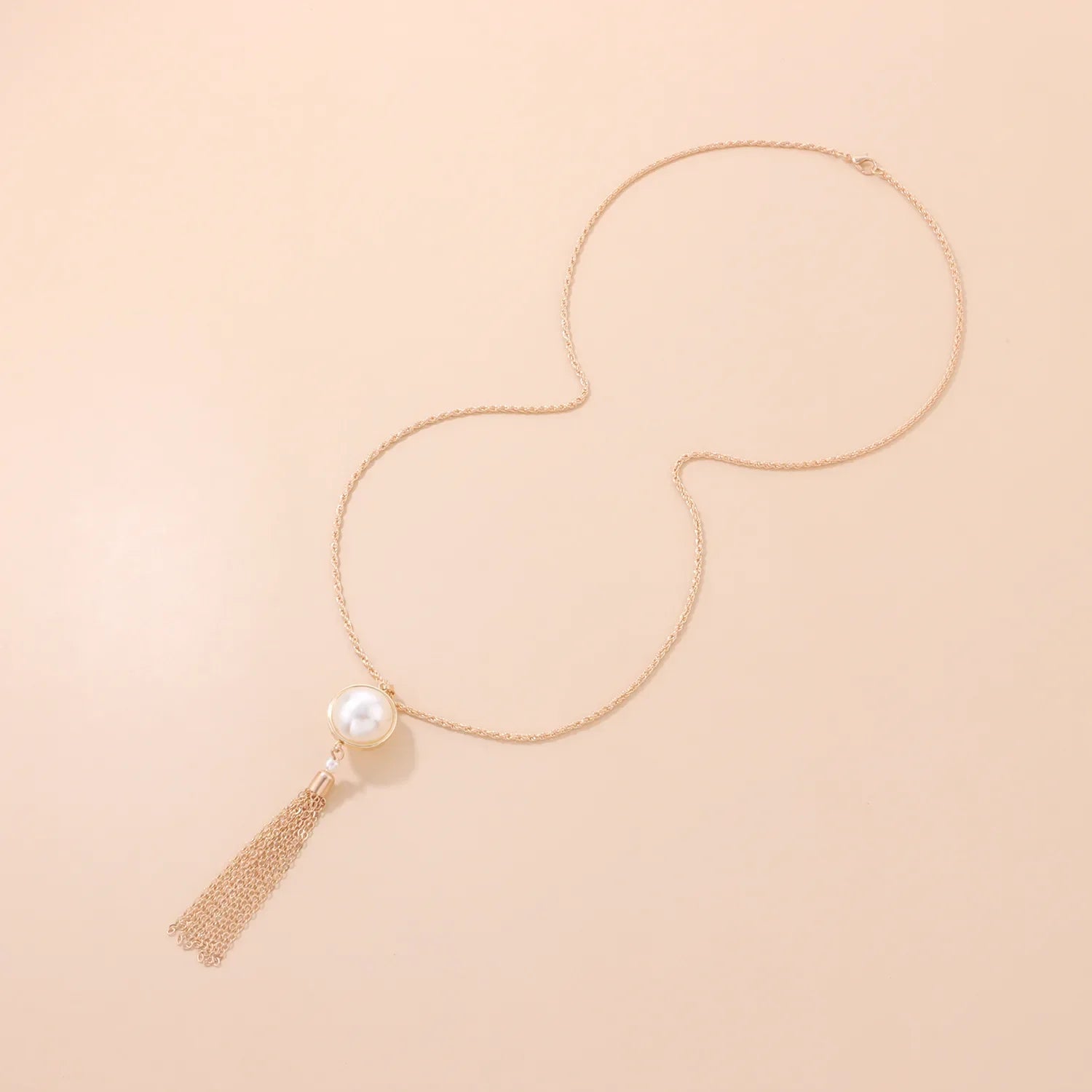 Vintage Pearl Tassel Necklace
