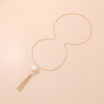 Vintage Pearl Tassel Necklace