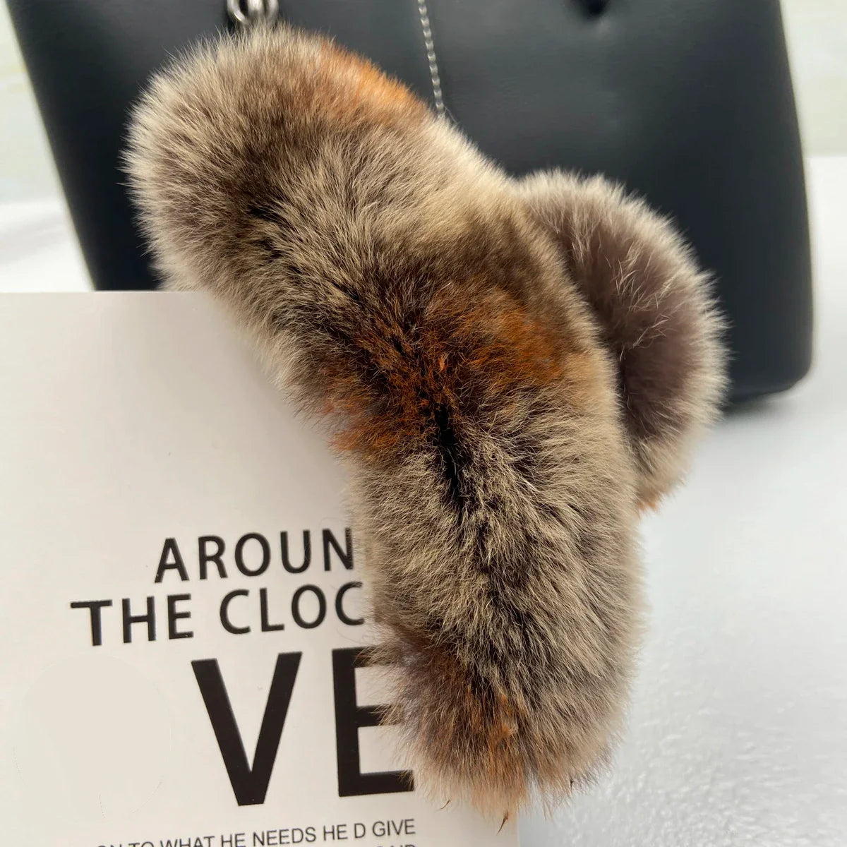 Elegant Winter Fuzzy Hair Claw