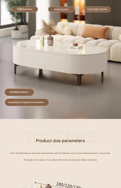 Modern Oval Coffee Table