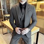 Luxury Stripe Korean Slim Tuxedo Set