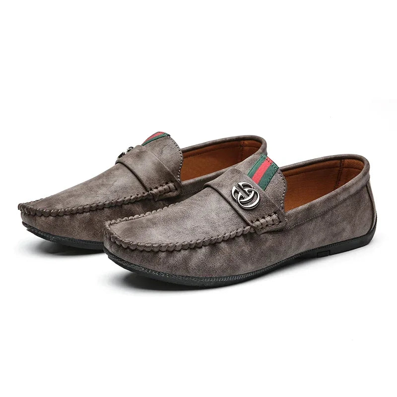 Genuine Leather Driving Loafers