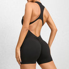 Nylon Patchwork Long Sleeve True-To-Size Fit Sports Jumpsuit