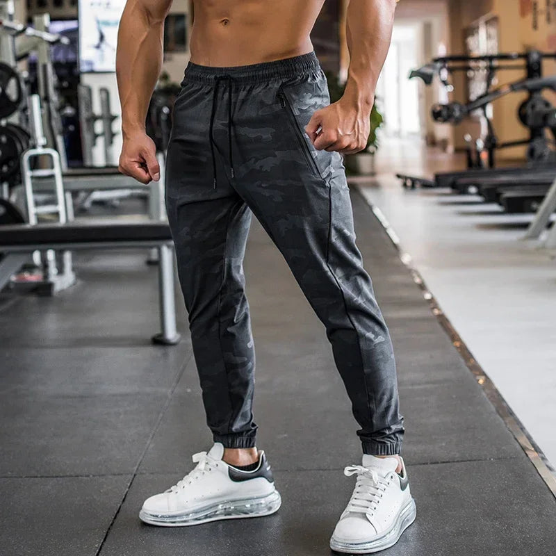 Elastic Microfiber Running Pants