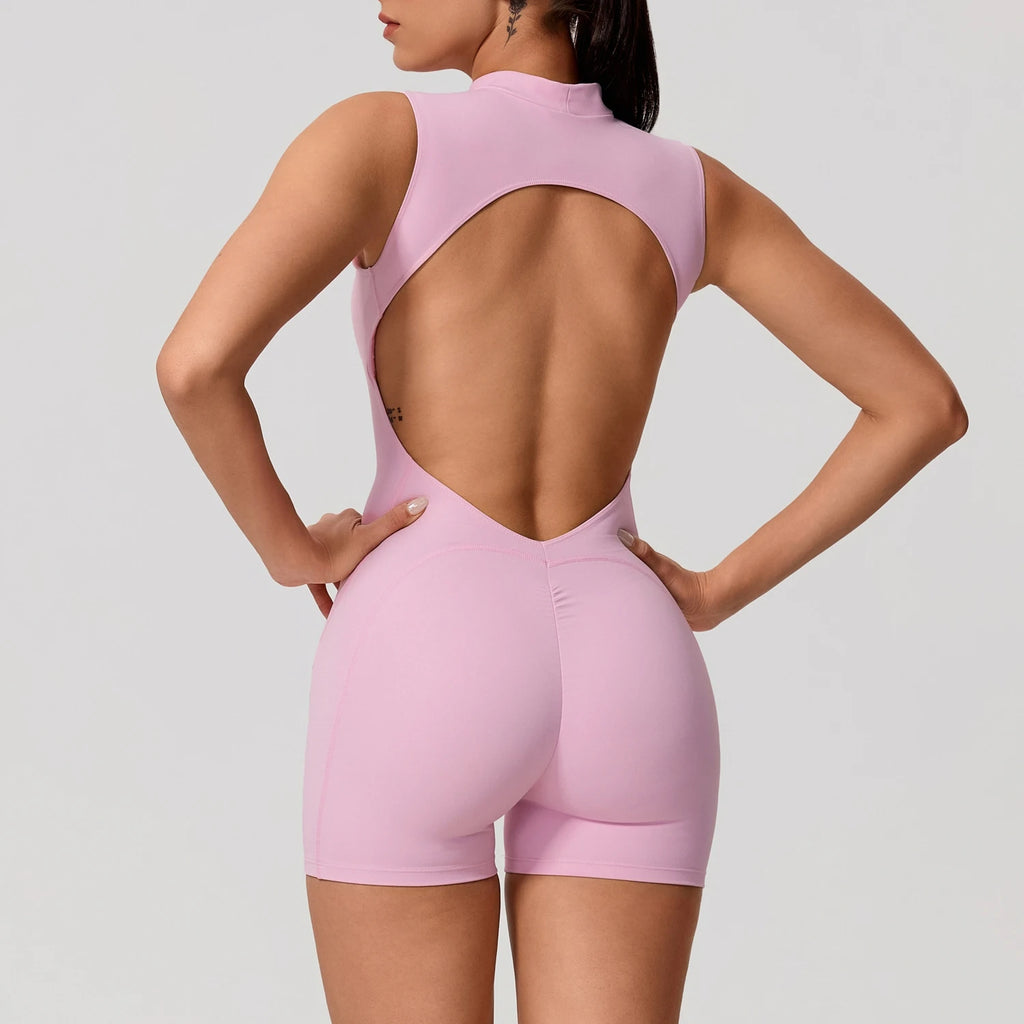 High Waist Scrunch Sports Jumpsuit