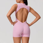 High Waist Scrunch Sports Jumpsuit