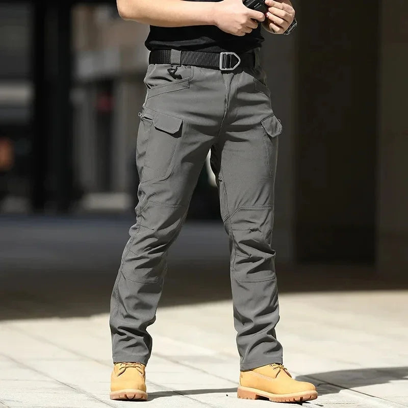 Waterproof Elastic Multi-Pocket Cargo Pants