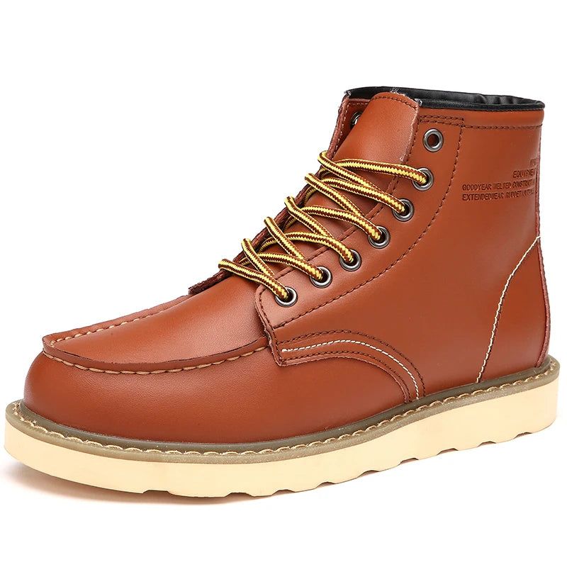 Fashion Leather Ankle Boots