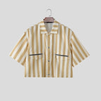 Striped Casual Short Shirt