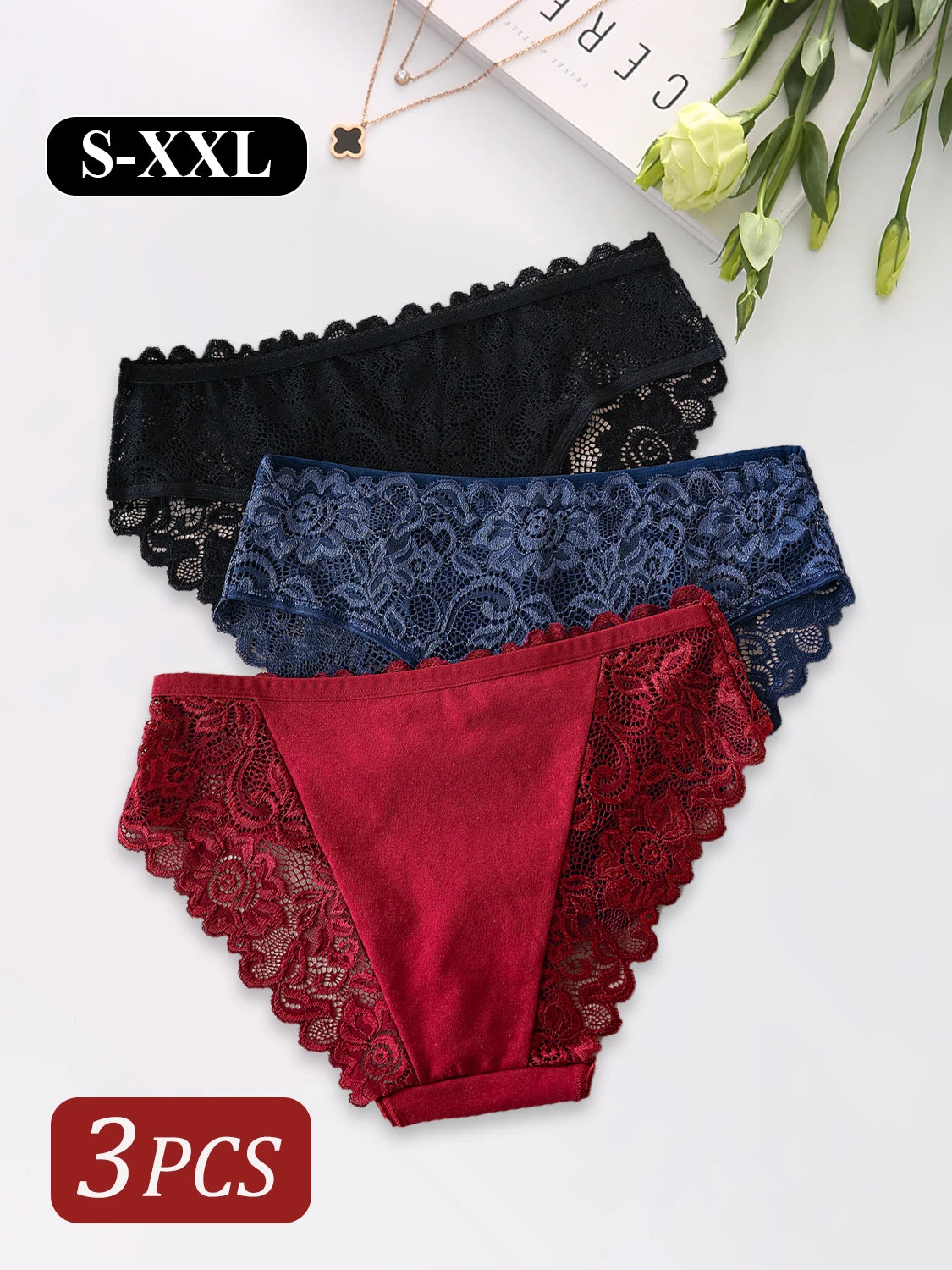 Floral Lace Briefs