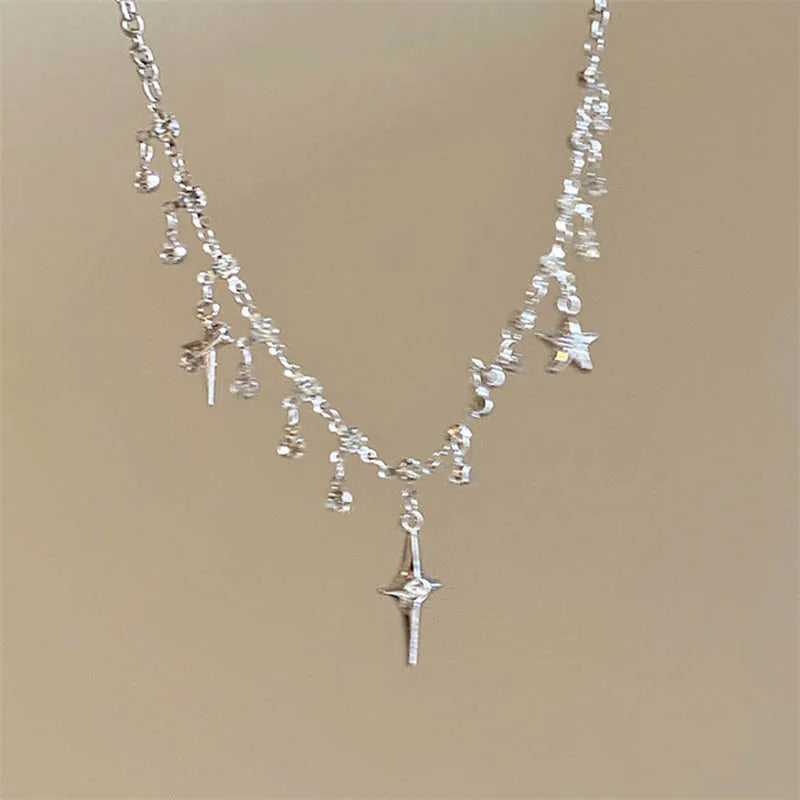 Crystal Cross Pendant Necklace
