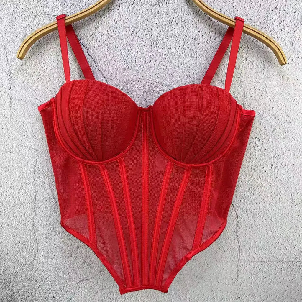 Solid Overbust Corset