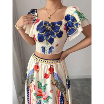 Women's Tropical Skirt Suit