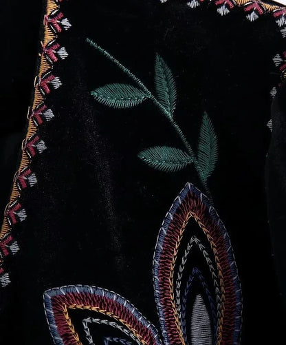 Vintage Floral Embroidery Jacket