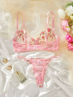 Delicate Floral Lingerie