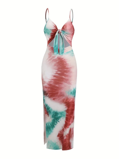 Summer Print Suspender Dress