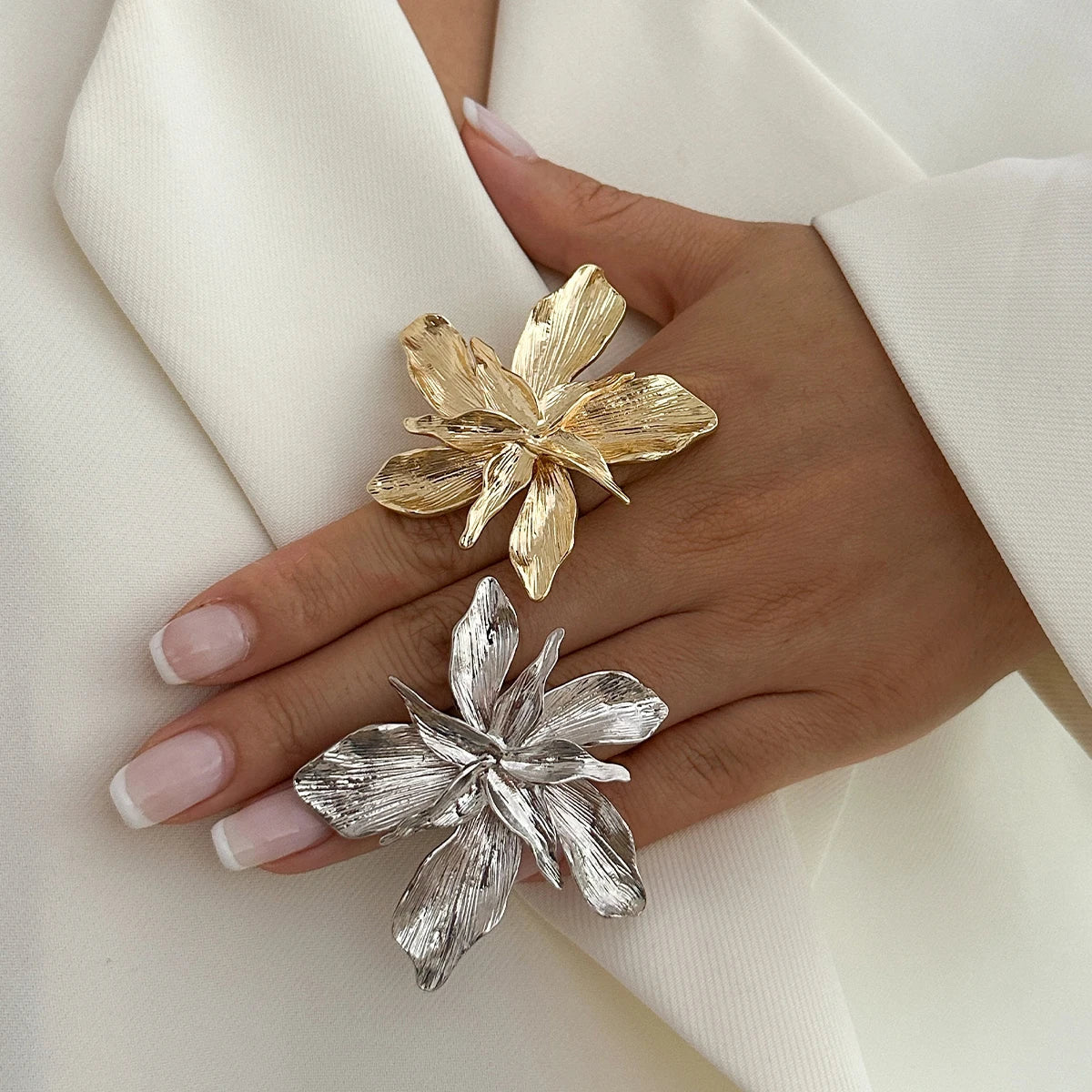 Punk Style Flower Ring