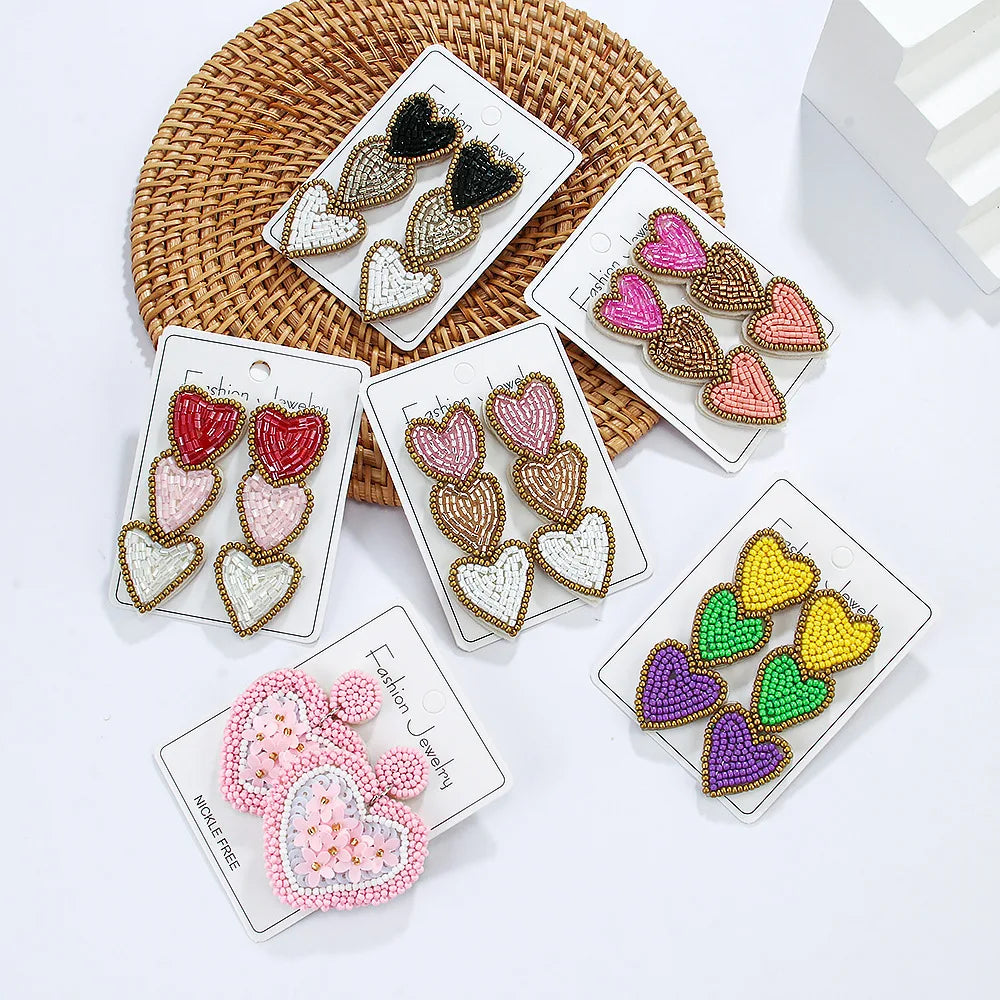 Love Letter Beaded Earrings