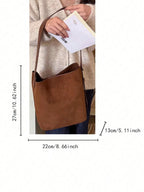 PU Bucket Shoulder Bag for Women