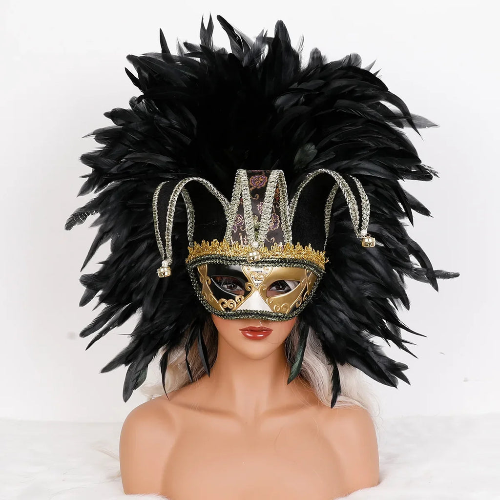 Feather Masquerade Party Mask