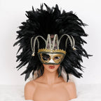 Feather Masquerade Party Mask