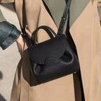 Split Leather Rectangle Bag