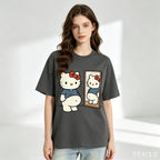 Kawaii Character Graphic Print T-Shirt