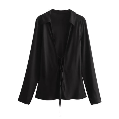 Elegant Satin Slim Shirt