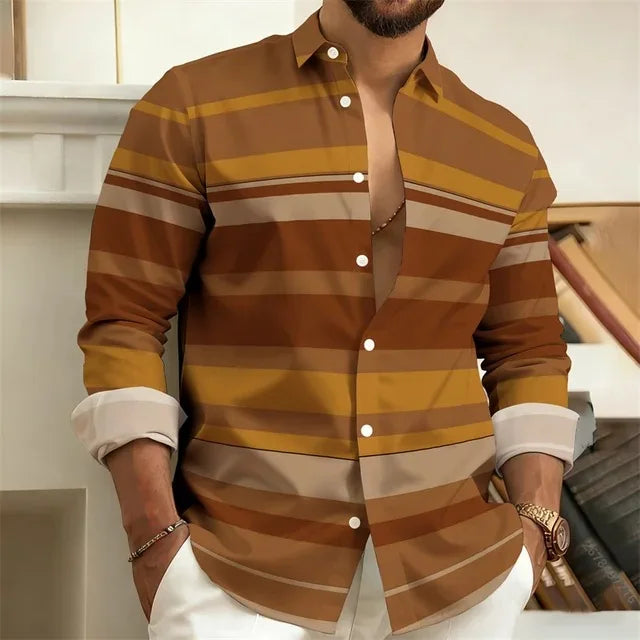 Striped Casual Full Shirt