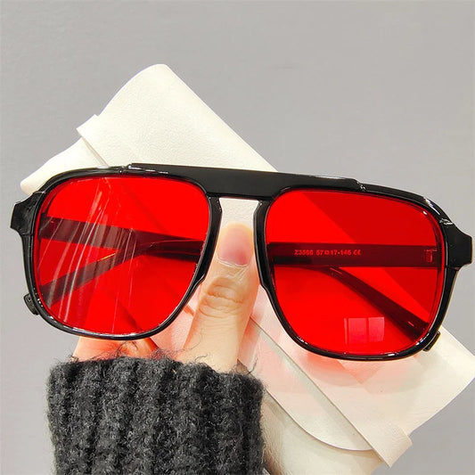 Sporty Vintage Frame Glasses