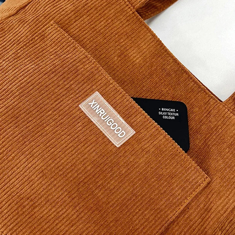 Large Corduroy Tote Bag