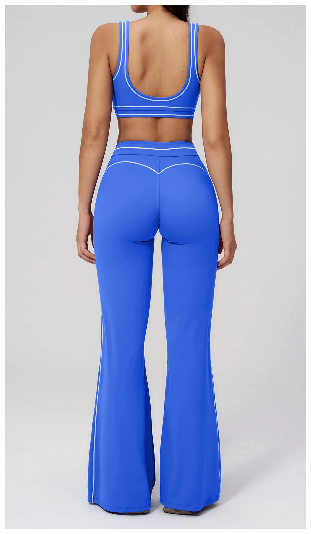 Knit Construction Sleeveless True-To-Size Fit Two-Piece Yoga Set