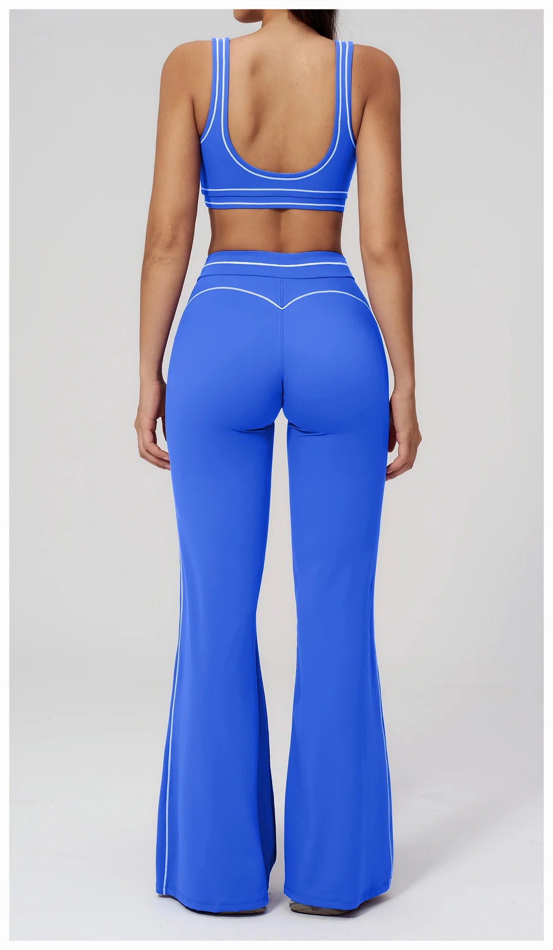 Knit Construction Sleeveless True-To-Size Fit Two-Piece Yoga Set