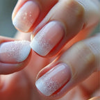 Short Square Press Nails Gradient