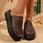 Mid Heel Summer Slides
