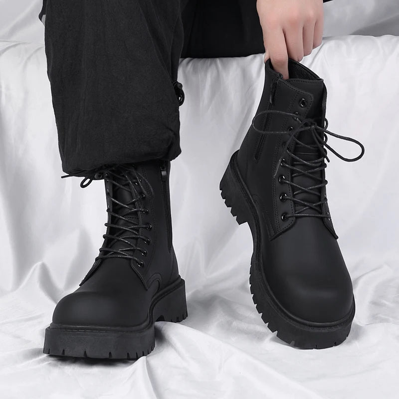 PU Leather Chelsea Boots